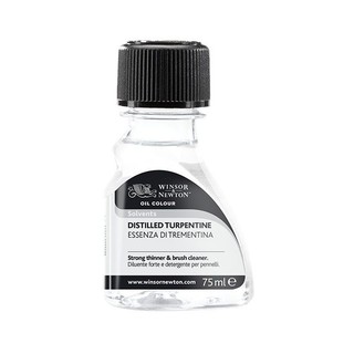 Winsor and newton distilled turpentine 75 ml. I สื่อผสมสีน้ำมัน น้ำมันสนเทอร์เพ็นไทน์