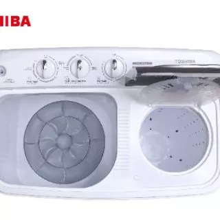 🔥พร้อมส่ง🔥 เครื่องซักผ้า TOSHIBA VH-H85MT 7.5 กิโลกรัม เครื่งซักผ้าสองถังโตชิบา พร้อมส่ง!
