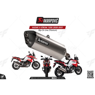 ท่อแต่ง Akrapovic Exhaust Slip-On Line (Titanium) Suzuki V-STROM 1050 2020-2021