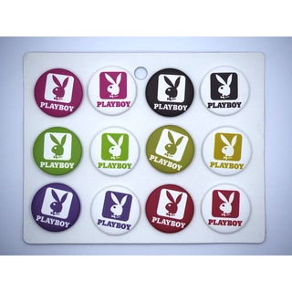 เข็มกลัด 3.2cm/4.4cm Playboy เพลย์บอย ลวดลาย Pattern