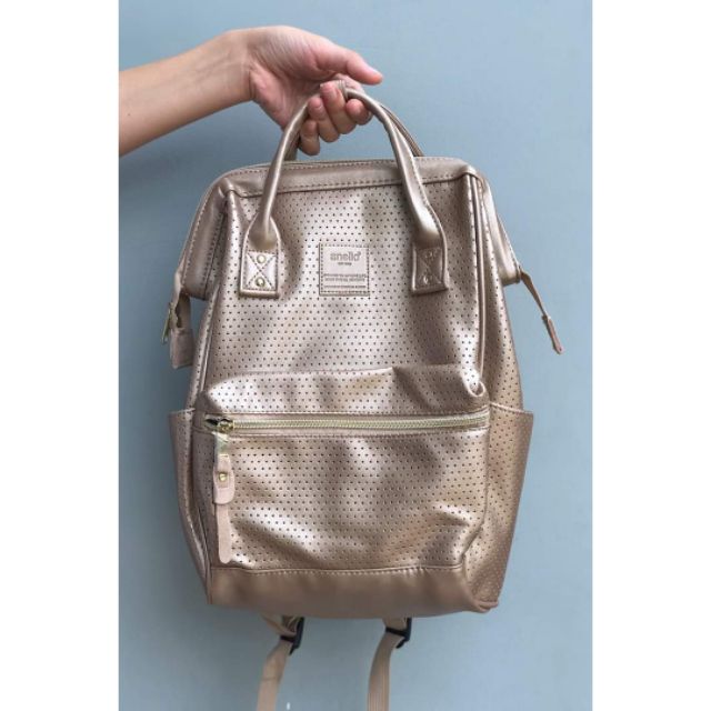 กระเป๋า anello รุ่น mini backpack (สีทอง)