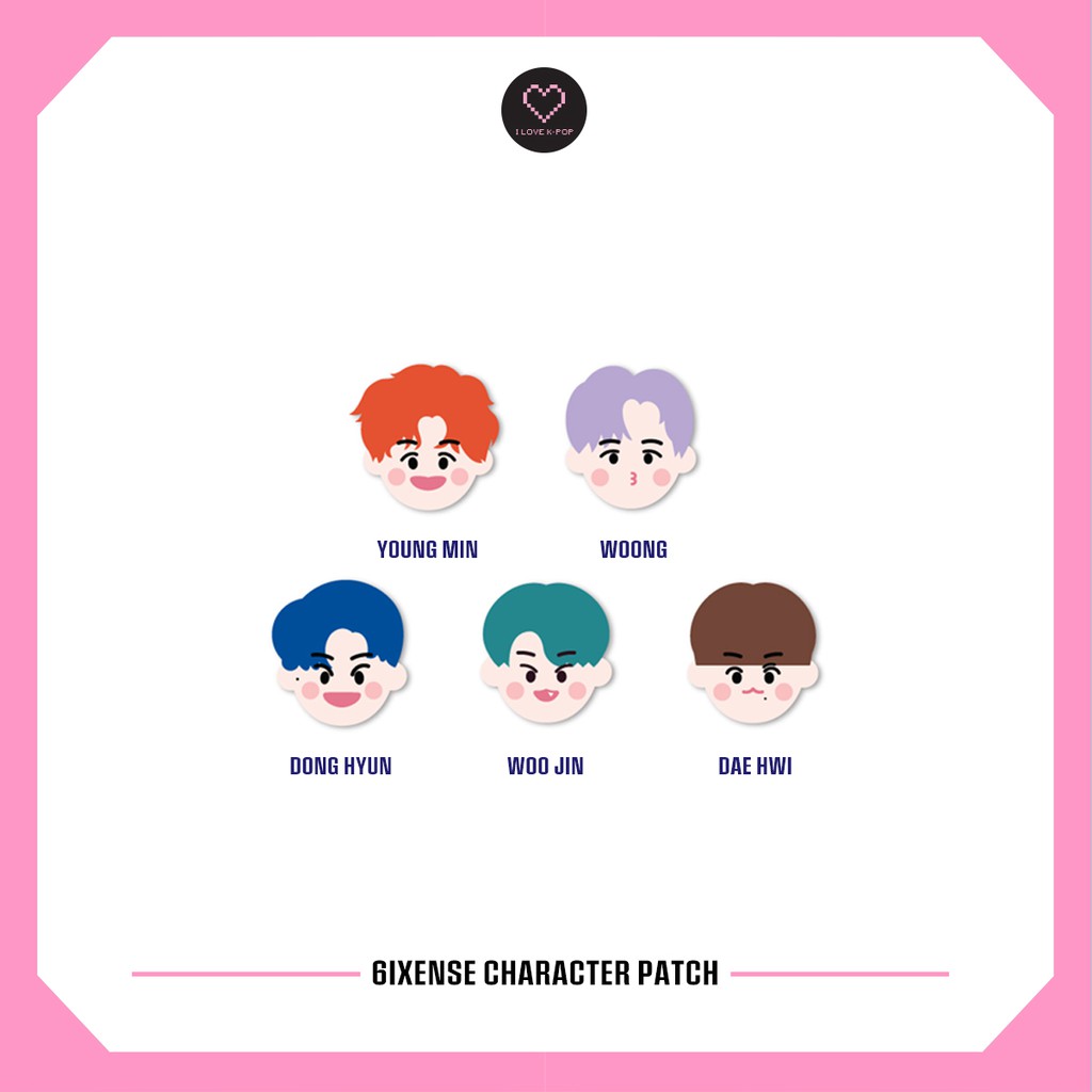 6IXENSE CHARACTER PATCH [OFFICIAL GOOD 1ST WORLD TOUR 6IXENSE]