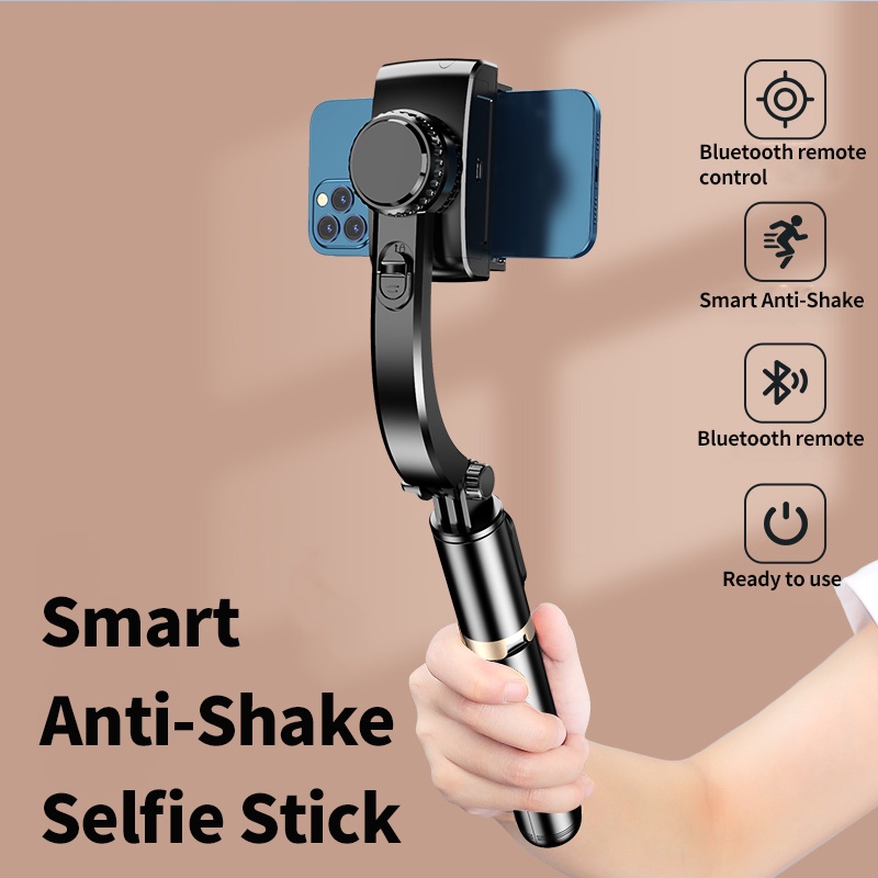 Q08 มือถือGimbalสมาร์ทโฟนบลูทูธมือถือStabilizerพร้อมขาตั้งกล้องSelfie StickพับGimbalสําหรับสมาร์ทโฟน
