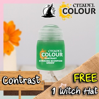 (Contrast) STRIKING SCORPION GREEN Citadel Paint แถมฟรี 1 Witch Hat