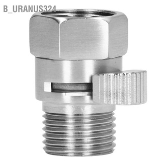 B_uranus324 G1/2 Shower Head Sprayer Valve Brass Shut Off Silver Water Control for Home Bathroom