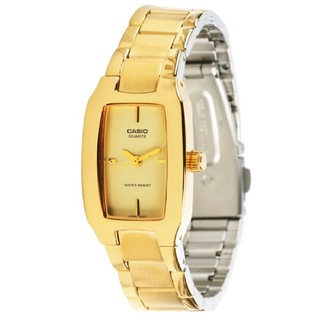 Casio นาฬิกาข้อมือผู้หญิง สายสแตนเลส สีทอง รุ่น LTP-1165N-9C ( Gold )