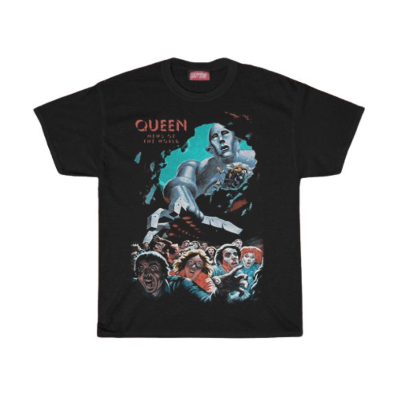 Kaos / เสื้อยืด / QUEEN / KAOS BAND QUEEN NEWS OF THE WORLD