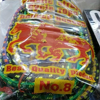 ส่งจากไทย เชือกรัดของ 8ฟุต 12 เส้น Elastic Rope 8 Feet 1pack/12 pcs เชือก เชือกรัด