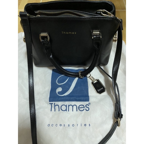กระเป๋าสะพาย Thames สีดำ+ถุงผ้า ส่งฟรี