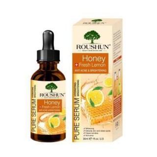 Roushun Honey Lemon Facial Serum 30ml.ฮันนี่เลมอนเซรั่มบำรุงผิวหน้า