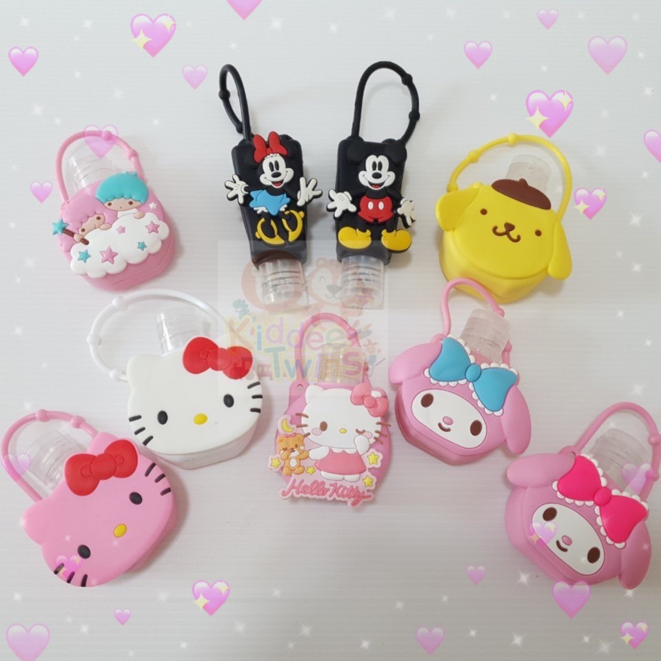 ขวดใส่เจลแอลกอฮอล์ห้อยกระเป๋า Sanrio & Disney(ไม่มีเจลแอลกอฮอล์ให้)
