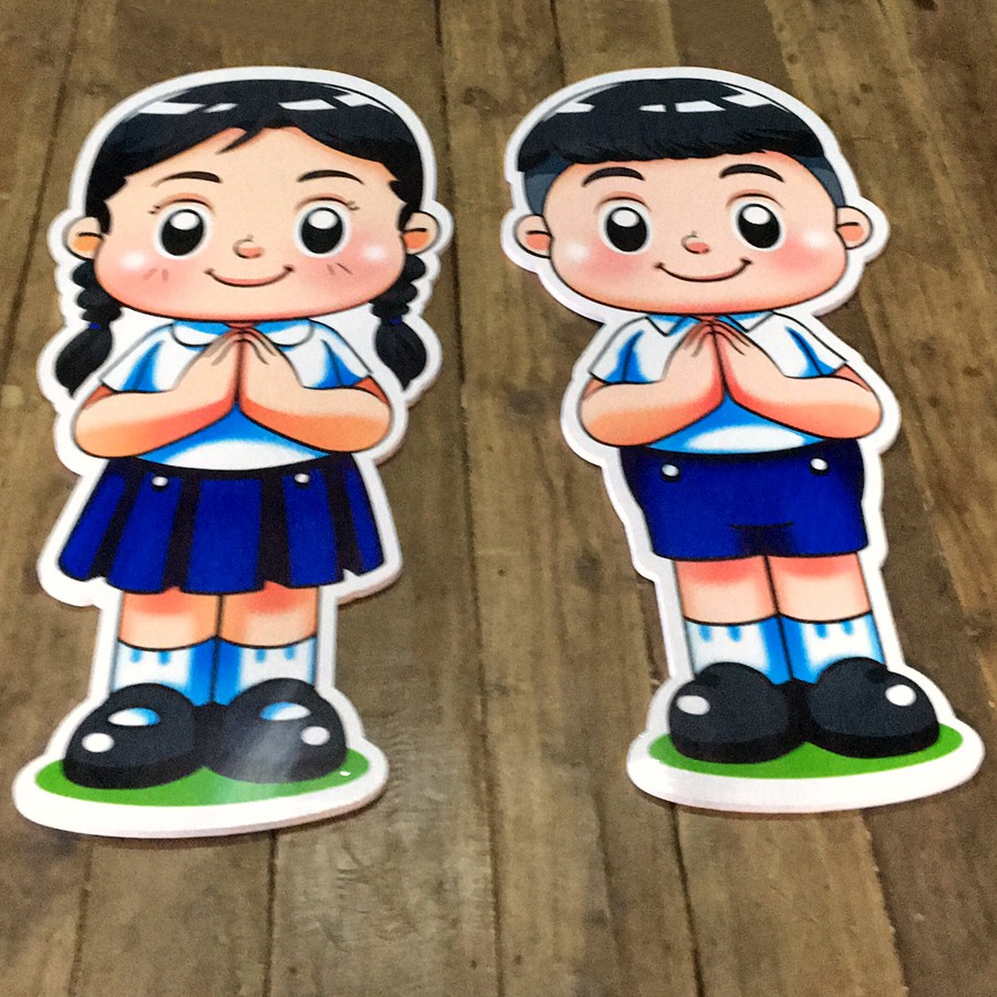 ตัวการ์ตูน เด็กนักเรียนสวัสดี ยินดีต้อนรับ ทำป้ายต้อนรับโรงเรียน ป้ายยินดีต้อนรับ จุดเช็คอินโรงเรียน ราคา ถูกที่สุด ดีลบีเคเค แกลเลอรีภาพที่ 4