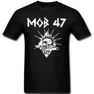 ขายดี!ขายดี เสื้อยืดลําลอง แขนสั้น พิมพ์ลายวงร็อค MOB 47 Hardcore anarcho INlngh78EPglgm21S-5XL