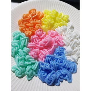 โซ่หมากเก็บตัวซี สีพาสเทล ต่อสำเร็จพร้อมเล่น จำนวน 12 ตัว
