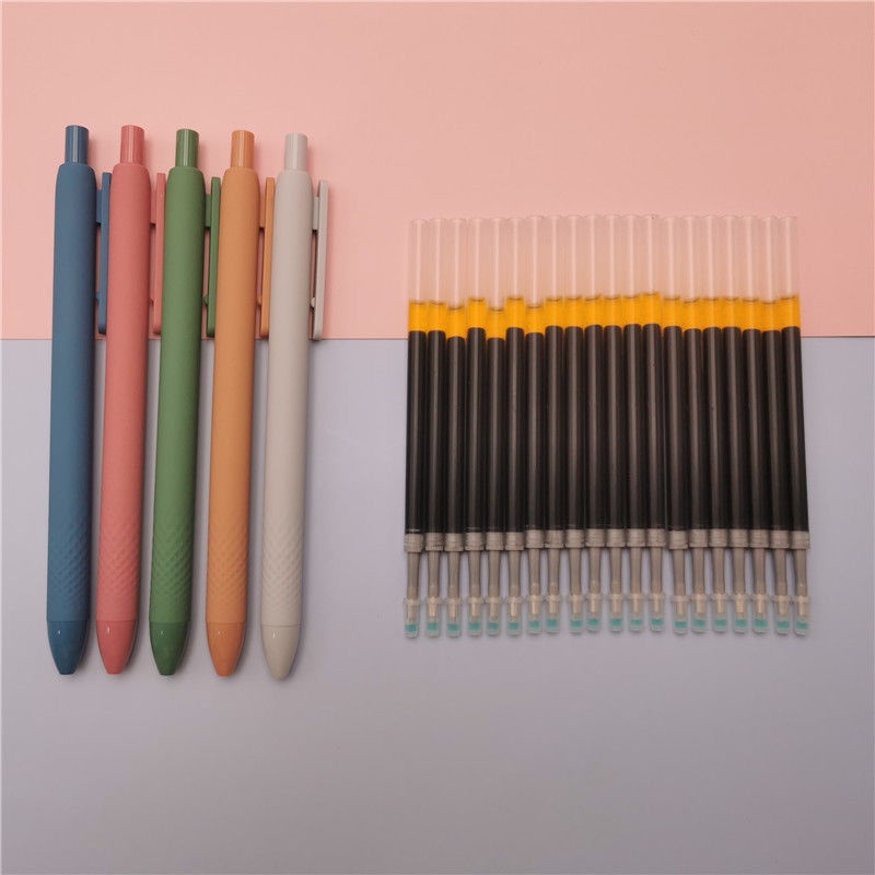 ปากกาเจล สีดํา สีมาการอง สําหรับนักเรียน ราคา ถูกที่สุด ดีลบีเคเค แกลเลอรีภาพที่ 6