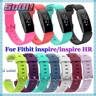 suqi สายนาฬิกาข้อมือซิลิโคนสําหรับ fitbit inspire/inspire hr