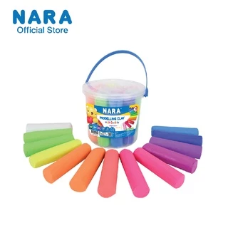 NARA Modelling Clay ดินน้ำมันไร้สารพิษ 13 สี (ขนาด 1,500 กรัม เเละ 1,240 กรัม) ชุดถัง *เลือกขนาดและสี*