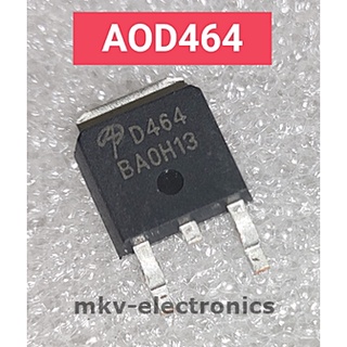 (1ตัว) D464 , AOD464 , MOSFET N-Chennel 40A 105V TO-252 (รหัสสินค้า M02988)