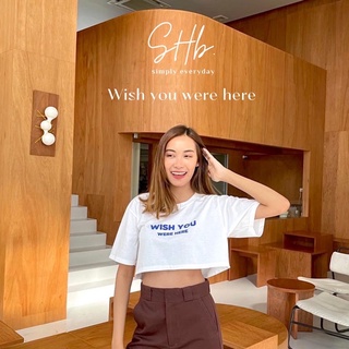 sherbettee|เสื้อยืดลาย wish you were here