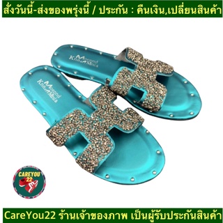 (ch1007k)รองเท้าแตะแฟชั่นสตรี , Womens fashion sandals , รองเท้าคัทชู