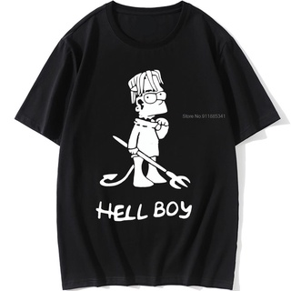 เสื้อยืดลําลอง แขนสั้น พิมพ์ลาย Lil Peep Hellboy Hell Boy สไตล์ฮาราจูกุ แฟชั่นฤดูร้อน สําหรับผู้ชาย