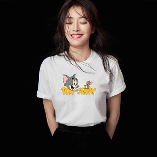 เสื้อยืด Tom&amp;Jerry เสื้อยืด เสื้อคอกลม เสื้อเเฟชั่น รุ่นใหม่ ใส่สบาย ลายสวย Mickey-09