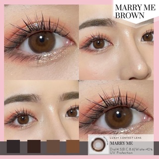 Luxzy lens Marry Me Brown ค่าสาตา0.00-600