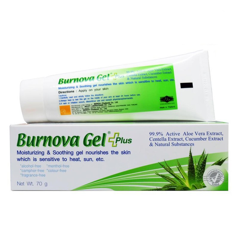 Burnova Gel plus aloe vera Extract