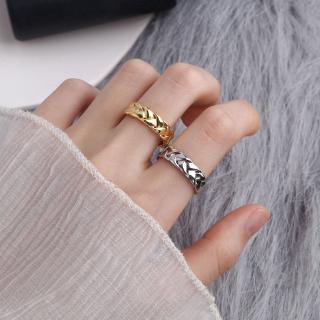 แหวนแฟชั่น Hip Hop Accessories ปรับขนาดได้ Retro Weave Style Design Fashion Ring Jewelry