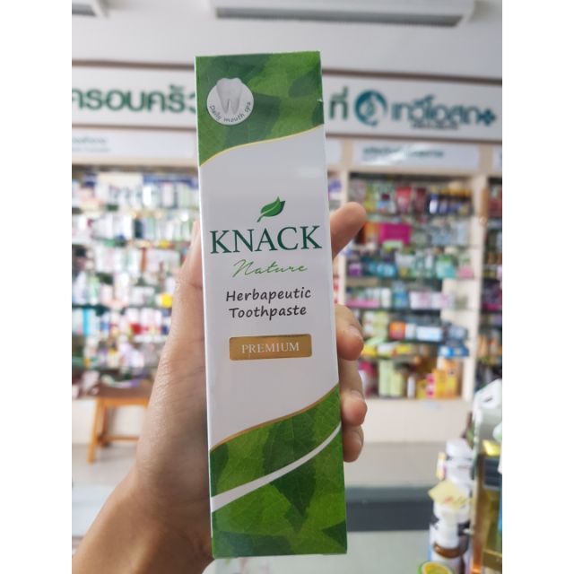 ยาสีฟัน ปากหอม เหงือกอักเสบ กำจัดกลิ่นปาก knack nature 100g