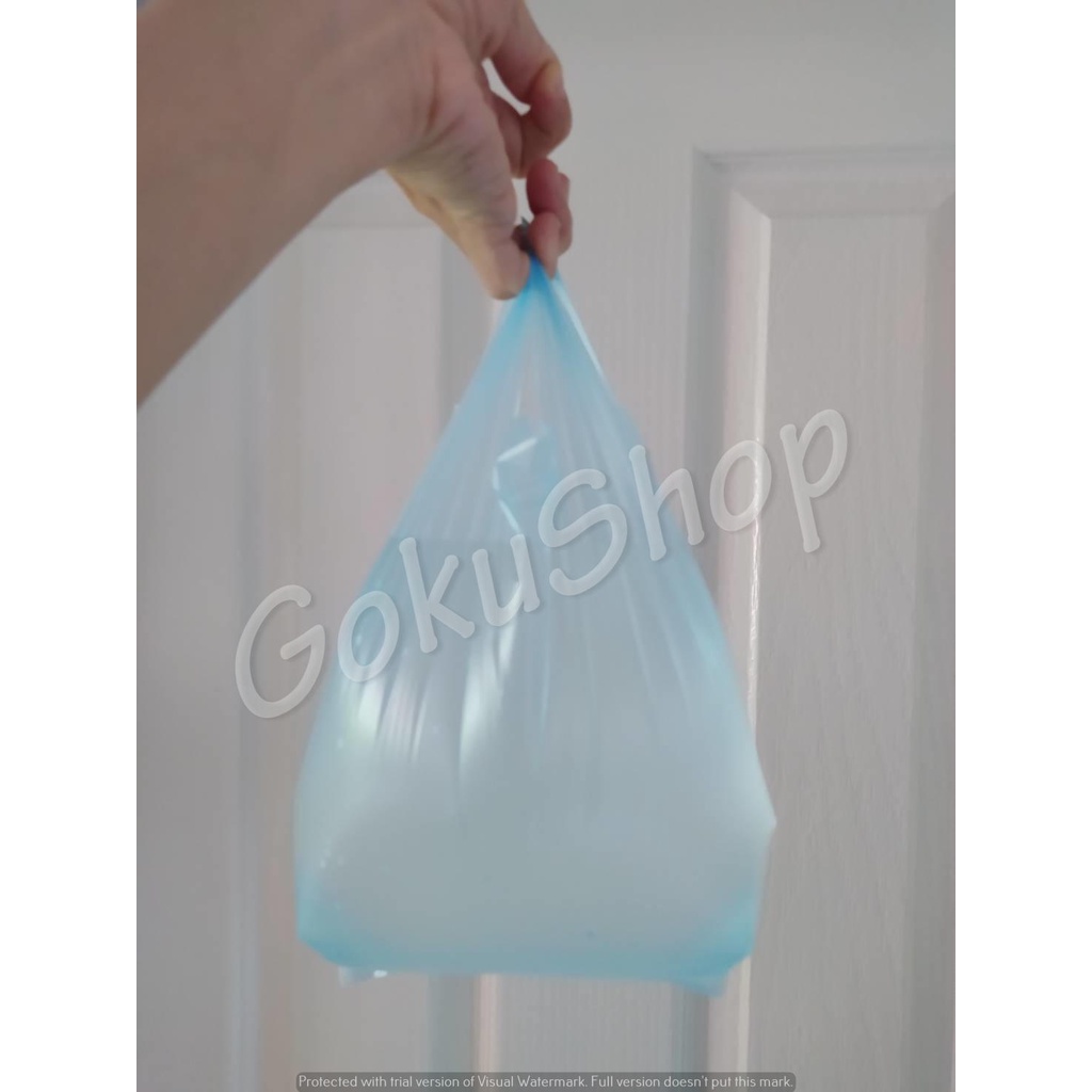 ราคาถูก ถุงพลาสติกสีหูหิ้ว คุณภาพดี แบบบาง เหนียว ไม่มีกลิ่น ขนาด 6*14 นิ้ว (100 ใบ) พร้อมส่ง - รูปที่ 3