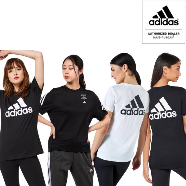 (ของแท้ 💯%)🔥 เสื้อกีฬา ADIDAS เสื้อยืด อาดิดาส ผู้หญิง CLASSIC TEE (รุ่นฮิต) ++ลิขสิทธิ์แท้ 100% จาก