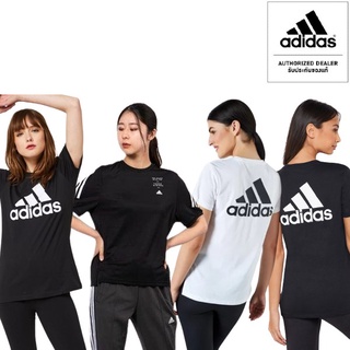 (ของแท้ 💯%)🔥 เสื้อกีฬา ADIDAS เสื้อยืด อาดิดาส ผู้หญิง CLASSIC TEE (รุ่นฮิต) ++ลิขสิทธิ์แท้ 100% จาก ADIDAS++