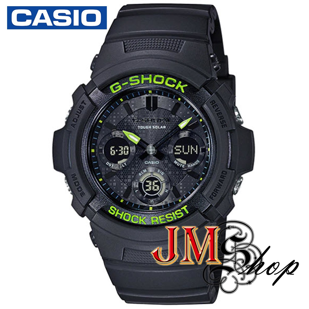 CASIO G-Shock นาฬิกาข้อมือผู้ชาย สายเรซิน รุ่น AWR-M100SDC-1ADR (สีดำ)