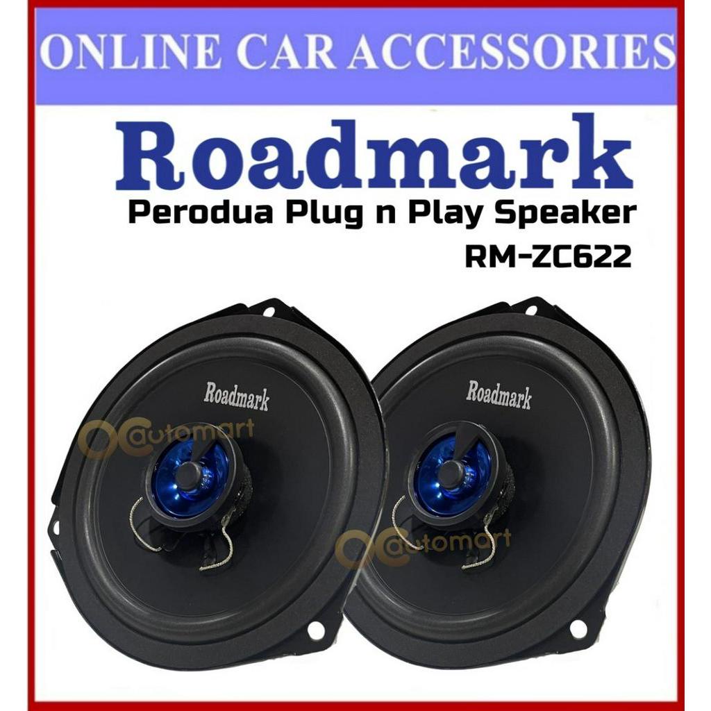 Roadmark Perodua Proton Plug n Play ลําโพง RM-ZC622 6.5" 2-Way Coaxial Oem Spk 55W/110WS
