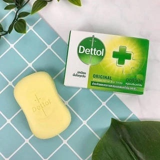 Dettol เดทตอล สบู่ก้อนแอนตี้แบคทีเรีย ขนาด 60-65 กรัม