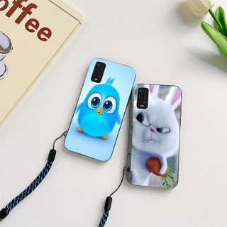 เคสโทรศัพท์พิมพ์ลายแพนด้ามินเนี่ยนโดราเอมอนพร้อมสายคล้องสําหรับ Wiko Power U10 U20 U30 PowerU20 PowerU30