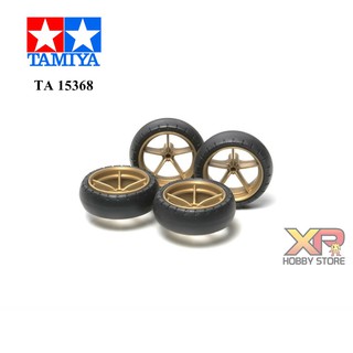 [Tamiya] Large Dia. Narrow Lightweight Wheels (w/Arched Tires) (TA 15368)