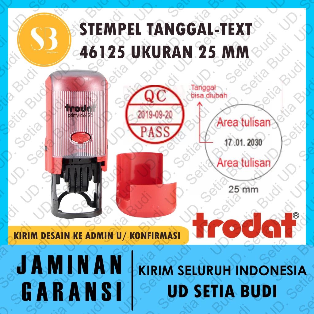 Trodat Stamp Custom Date 46125 ขนาด 25 mm