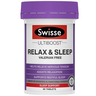 Swisse Ultiboost Relax & Sleep 60 Tablets ลดความเครียด ช่วยการนอนหลับ