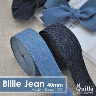 ริบบิ้นผ้าเกาหลี Billie Jean 40มิล(Made in Korea)