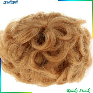 [Ready Stock] Synthetic Mohair Doll Wig Short Curly Hair 1/8 BJD Doll Making Supplies