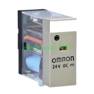 RELAY OMRON G2R-1-SN(S),LED 24VDC 10A.ไฟโชว์ หน้าขุ่น