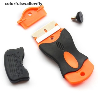 Colorfulswallowfly ชุดมีดโกนสติกเกอร์พลาสติก สําหรับติดตกแต่งหน้าต่างรถยนต์ Csf