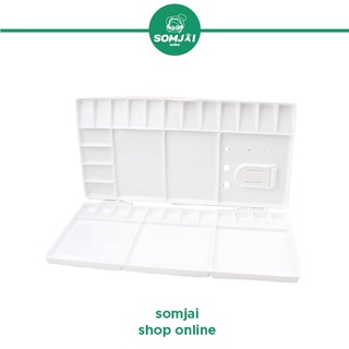 Somjai selected จานสี 33 ช่อง จานใส่สี จานสีสมใจ รุ่น #YM-H2