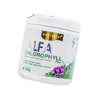 Real Elixir Alfa Chlorophyll Plus อัลฟ่า คลอโรฟิล [100 g.] ปรับสมดุลระบบขับถ่าย