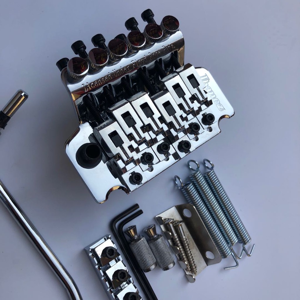 Ibanez Tremolo System Double Shake กีตาร์ไฟฟ้าสะพาน Chrome อะไหล่ 1 ชุด