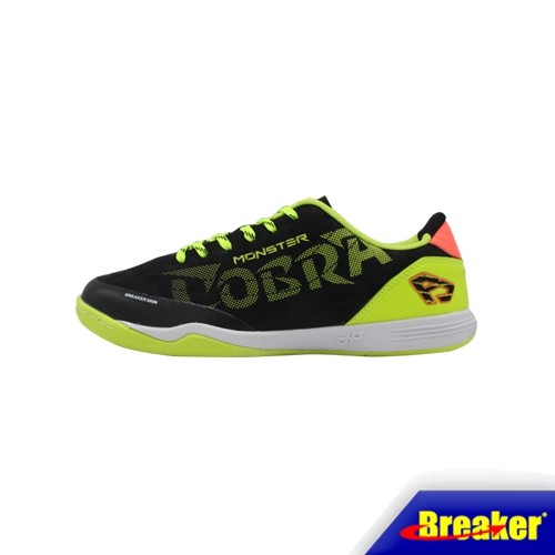 Breaker รองเท้าฟุตซอลเบรกเกอร์ Breaker Cobra Monster (BC011) สี Black-Yellow Size 38 - 44