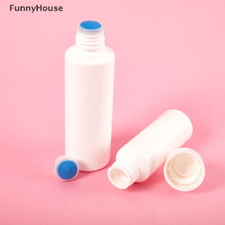 [FunnyHouse] ขวดใส่ของเหลว ขนาด 50 80 150 มล. พร้อมฟองน้ํา สีขาว