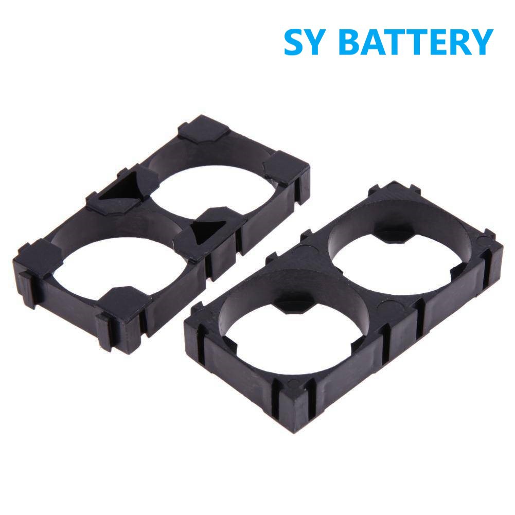 (พร้อมส่งจากไทย) รางถ่าน 18650 21700 26650 32650 ( 2ช่องและ 3 ช่อง จำนวน10ชิ้น ) ตัววัสดุเป็นพลาสติก